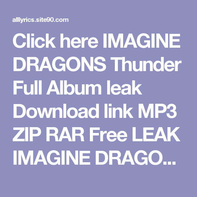 Imagine dragons torrent piratebay